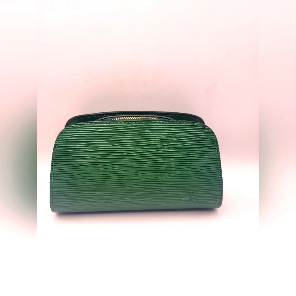 Louis Vuitton Epi Dauphine PM Cosmetic Pouch Green